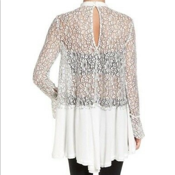 LIKE NEW FREE PEOPLE LACE DRESS TUNIC - Picture 10 of 10